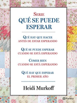 cover image of Serie "Qué se puede esperar" (Pack)